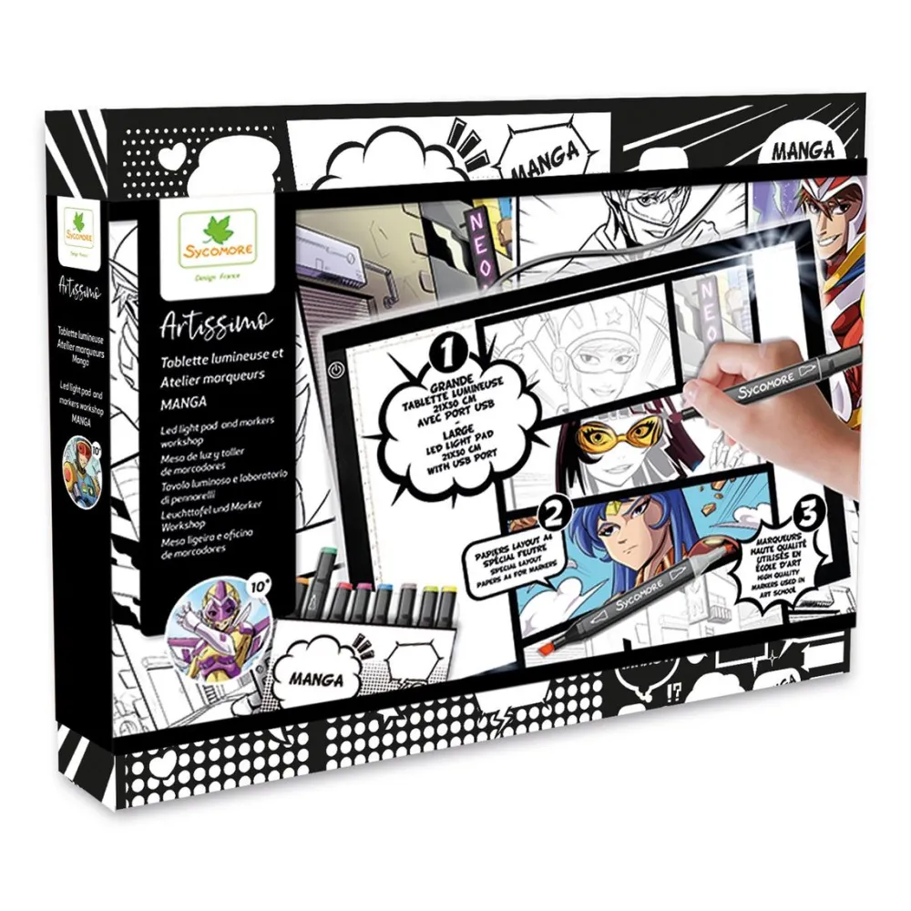 Au Sycomore Tablette lumineuse et atelier Manga^ Dessin