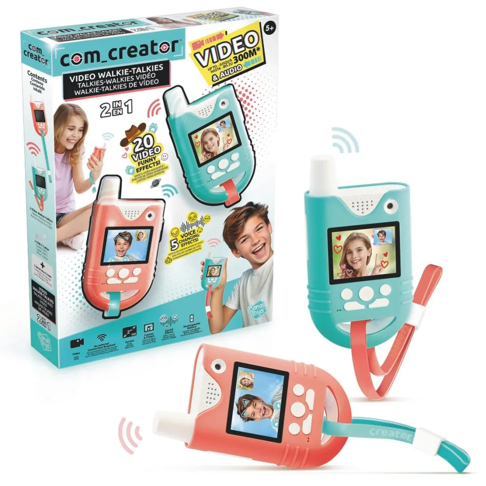 Canal Toys Talkies Walkies video 2 en 1 - video creator^ Talkie-Walkie Et Espionnage