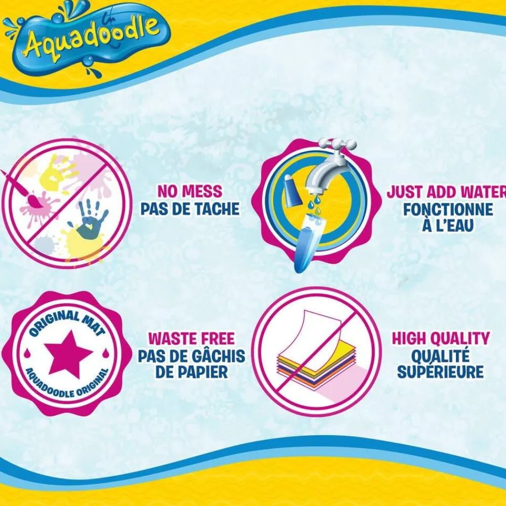 Tapis Aquadoodle Classique, 4 Couleurs,^ Dessin