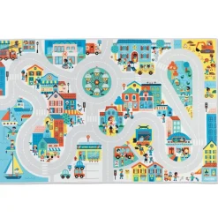 Janod Tapis de jeu thème ville - Cross Roads^ Garages Et Tapis