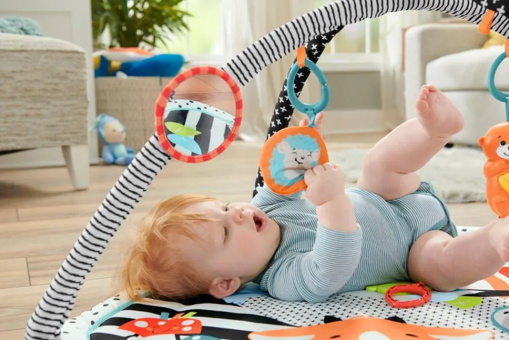 Varta Tapis Sensoriel Fisher Price, 3 En 1^ Tapis, Portiques Et Tables D'Activités