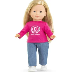 Corolle Tee-shirt Fuchsia Academy Ma^ Vêtements Pour Poupons Et Poupées