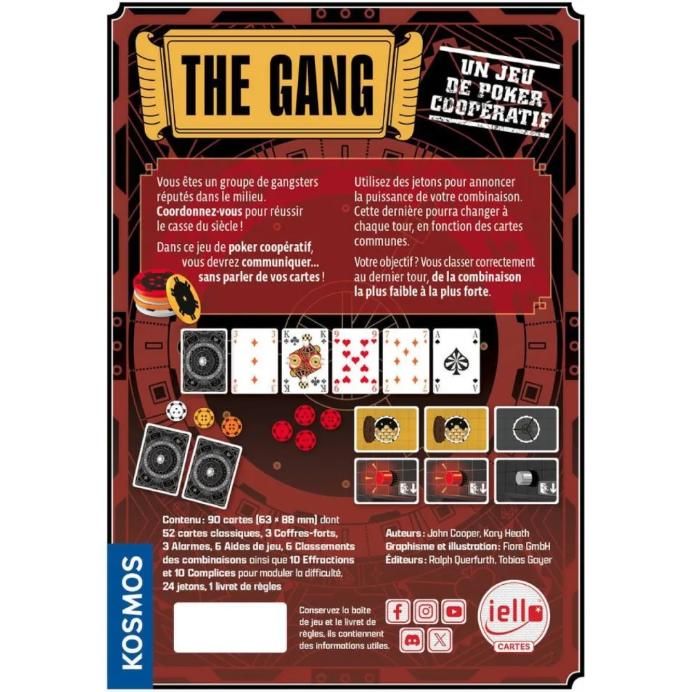 Iello The gang - jeu de Poker coopératif^ Jeux De Stratégie Et De Réflexion