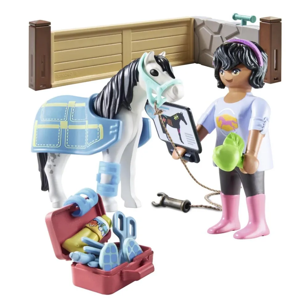 Playmobil Thérapeute et cheval Horses of Waterfall 71497^ Les Animaux