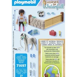 Playmobil Thérapeute et cheval Horses of Waterfall 71497^ Les Animaux