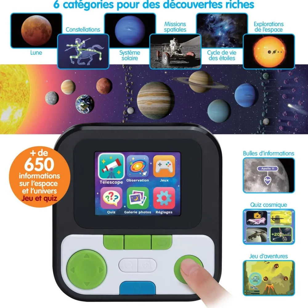Varta Téléscope vidéo interactif Genius XL^ Astronomie Et Géographie