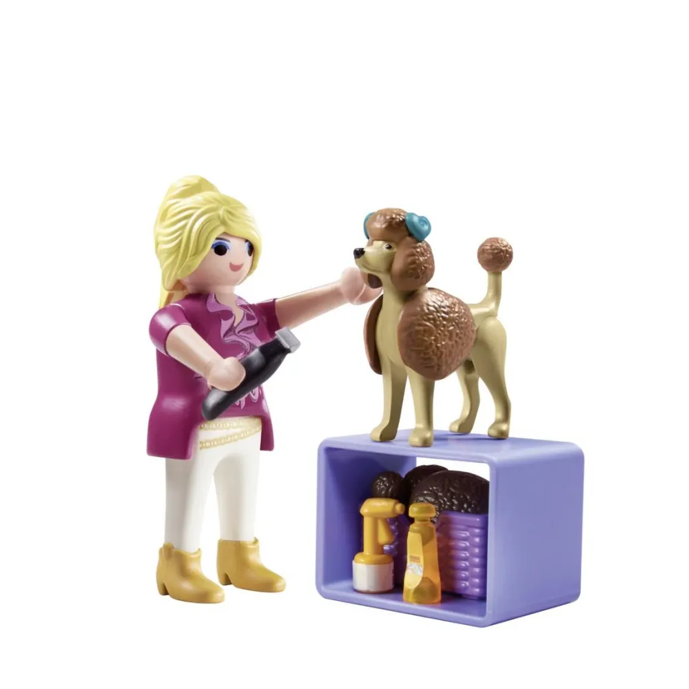Playmobil Toiletteuse avec caniche et accessoires My Life 71747^ Les Animaux