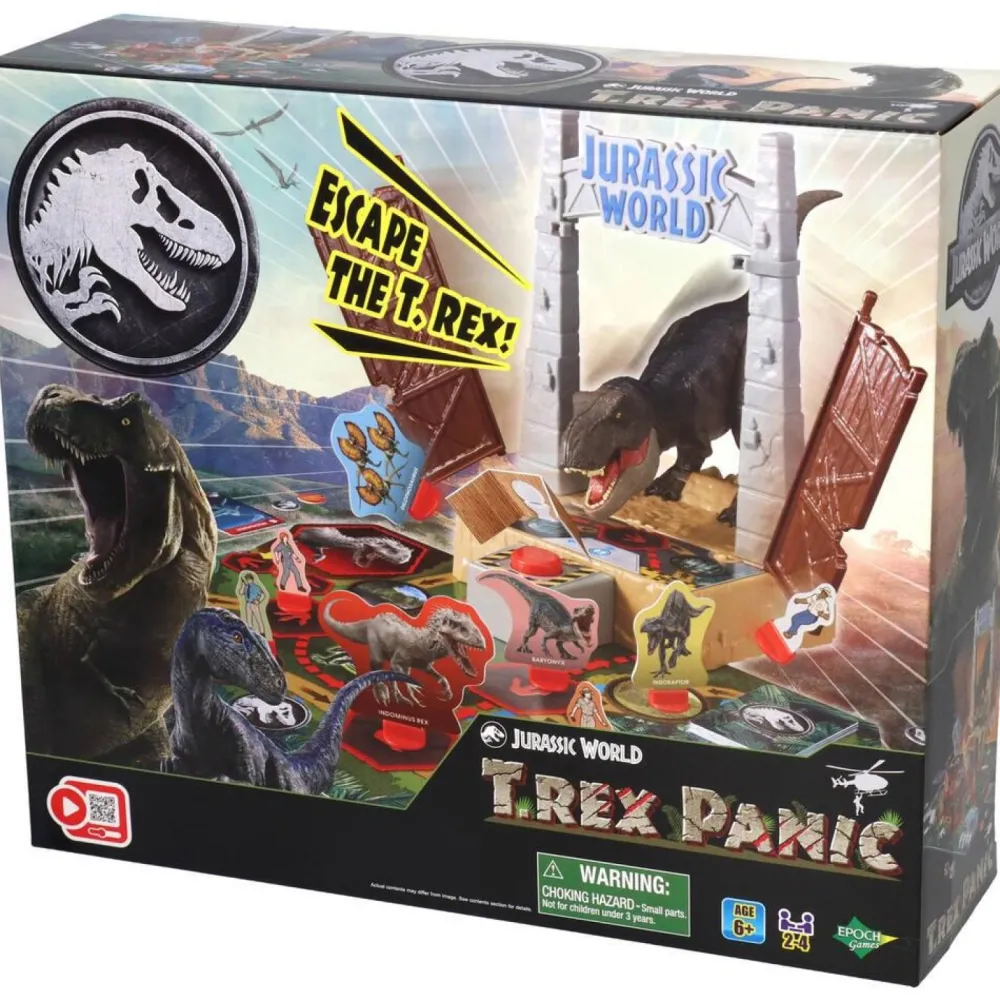 Epoch Games T-Rex Panic - Escape le T-Rex Jurassic World^ Jeux D'Action Et D'Adresse
