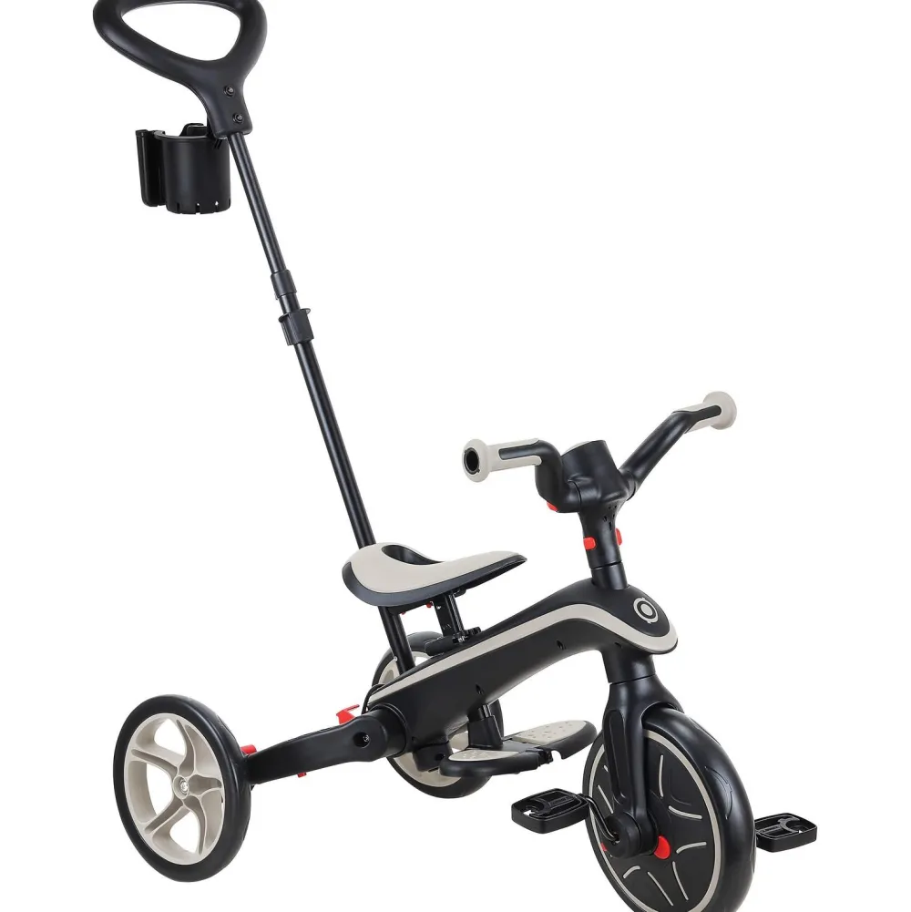 Globber Tricycle Explorer 4 en 1 évolutif et pliable taupe^ Tricycles, Draisiennes Et Vélos