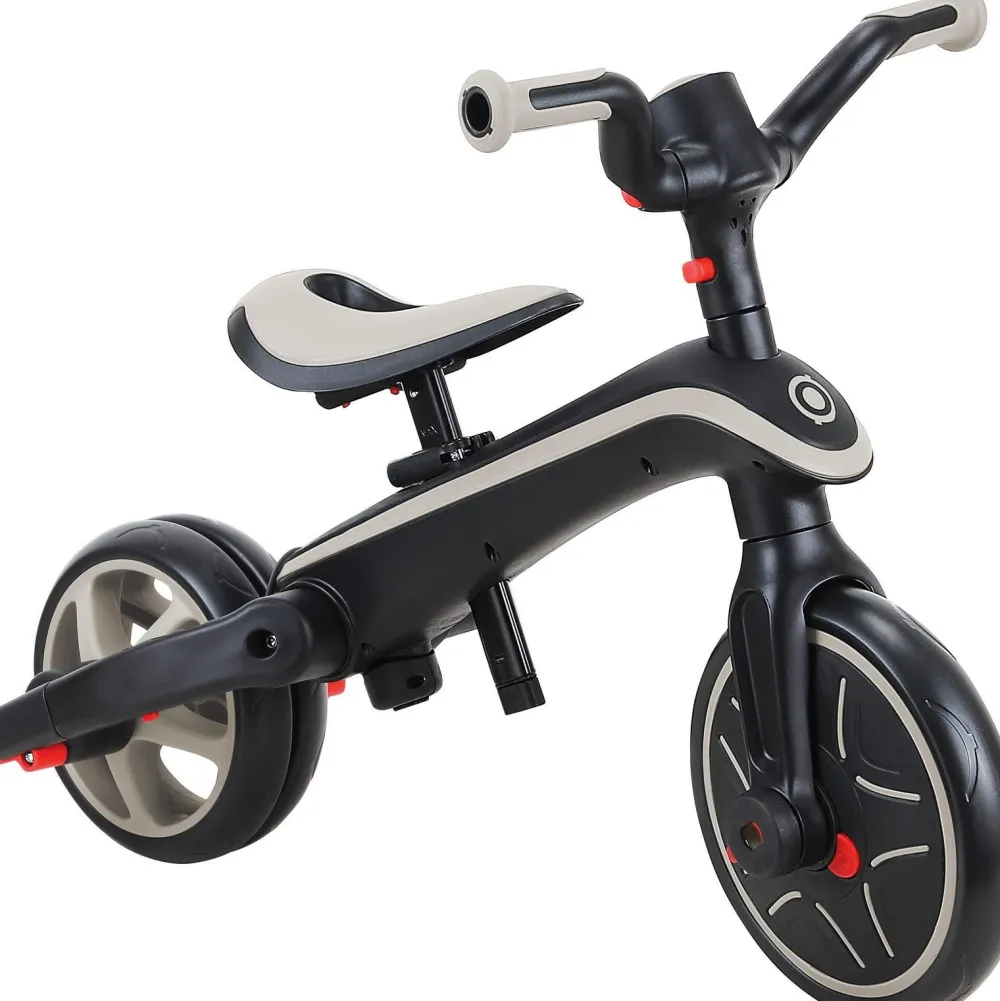 Globber Tricycle Explorer 4 en 1 évolutif et pliable taupe^ Tricycles, Draisiennes Et Vélos