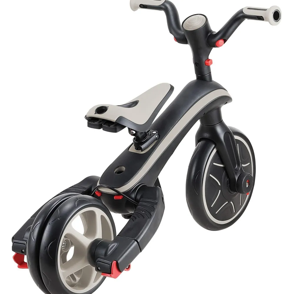 Globber Tricycle Explorer 4 en 1 évolutif et pliable taupe^ Tricycles, Draisiennes Et Vélos