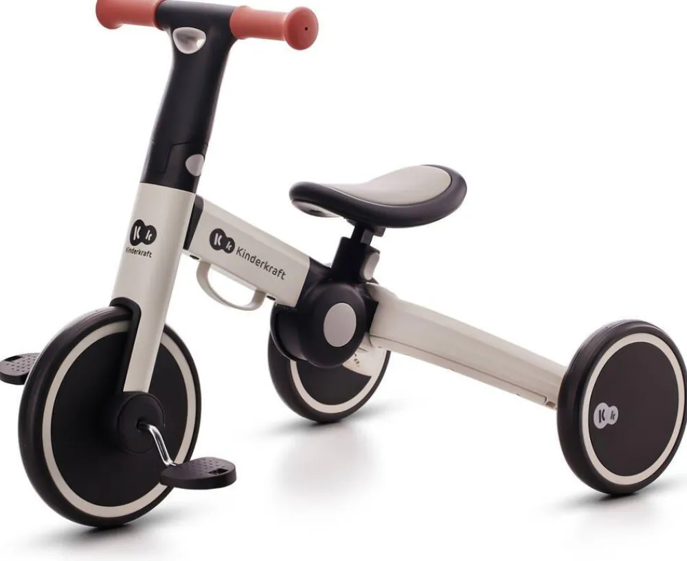 Tricycle 4trike Gris Argent 3 en 1^ Tricycles, Draisiennes Et Vélos
