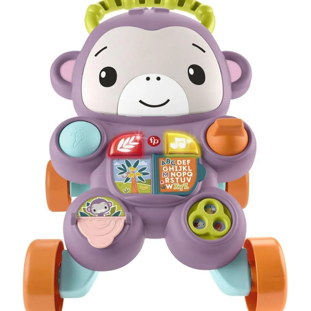 Varta Trotteur singe violet Fisher Price^ Trotteurs, Pousseurs, Porteurs Et Bascules