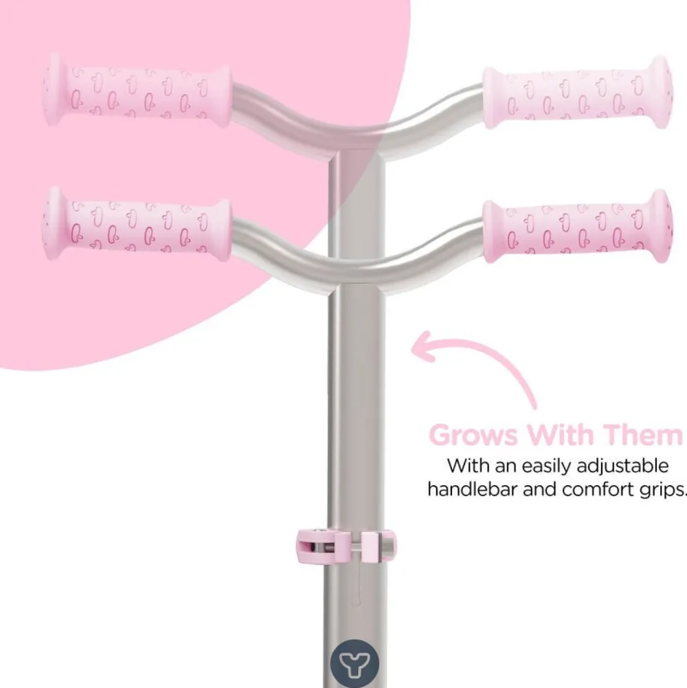 Trottinette 3 roues lumineuse - Y Glider rose^ Trottinettes