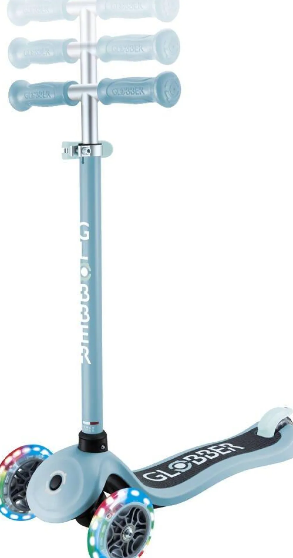 Globber Trottinette 3 roues Primo lights bleue^ Trottinettes