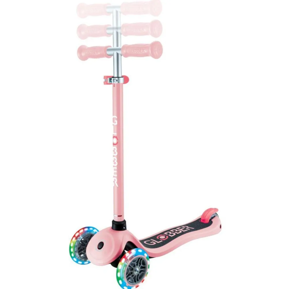 Globber Trottinette 3 roues Primo Lights rose pastel^ Trottinettes