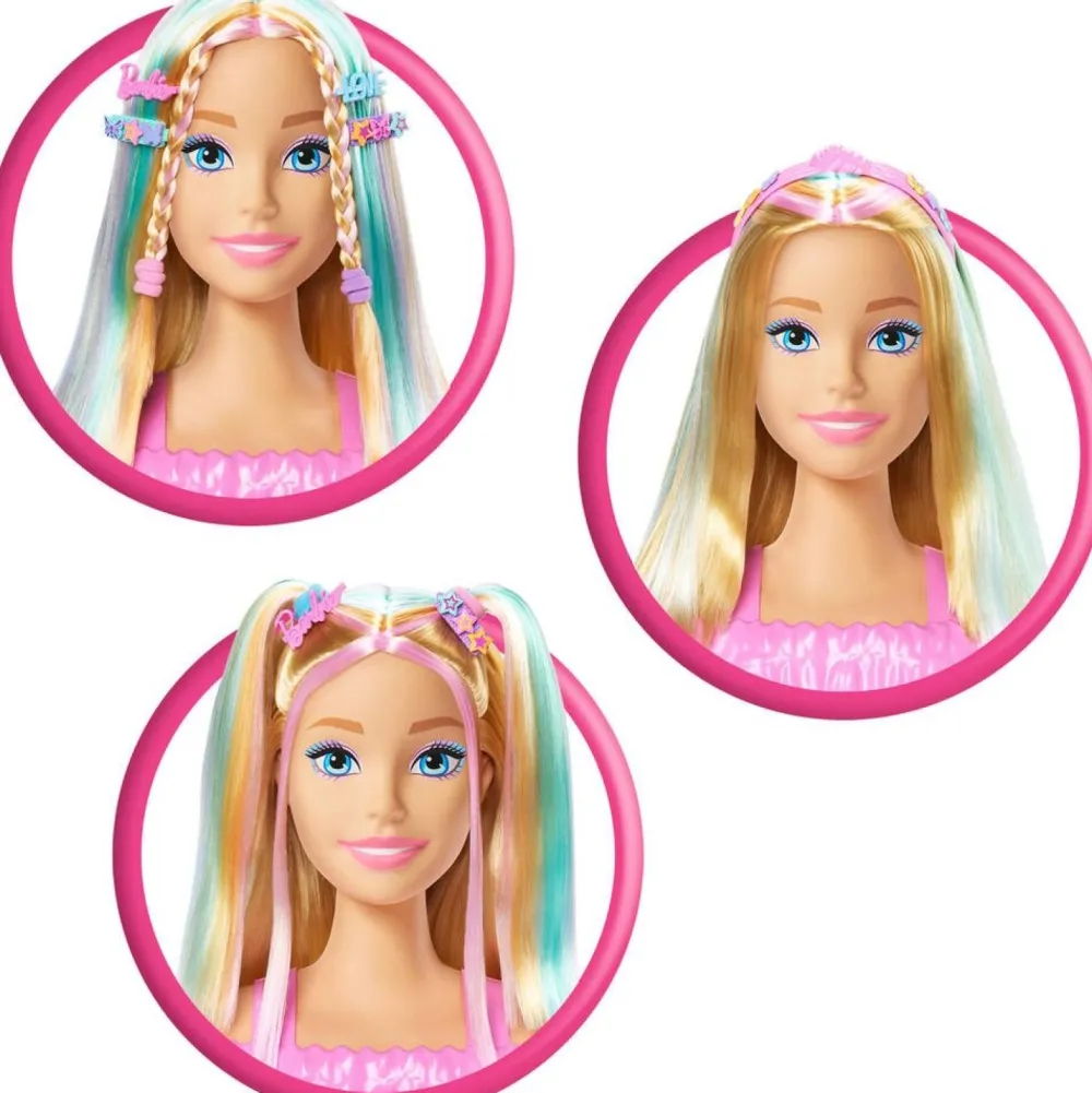 Mattel Tête à coiffer Barbie blonde^ Maquillage Et Beauté