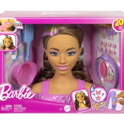 Mattel Tête à coiffer Barbie brune^ Maquillage Et Beauté
