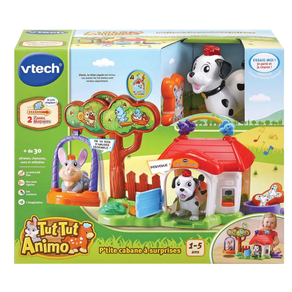 VTech Tut Tut Animo - P'tite cabane à surprises^ Les Animaux|Les Figurines Interactives Et À Fonction
