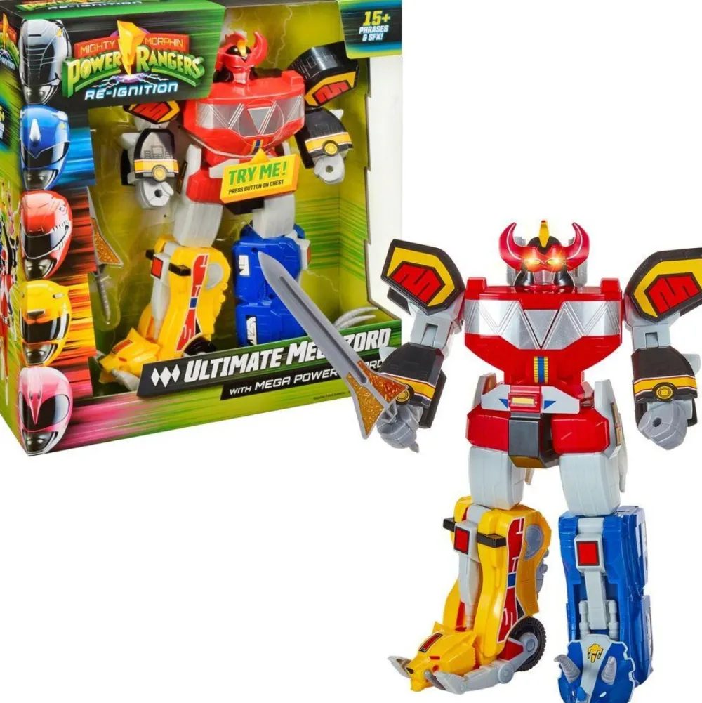 GP Toys Ultimate Megazord Power Rangers Re-Ignitions 30cm^ Les Figurines Interactives Et À Fonction