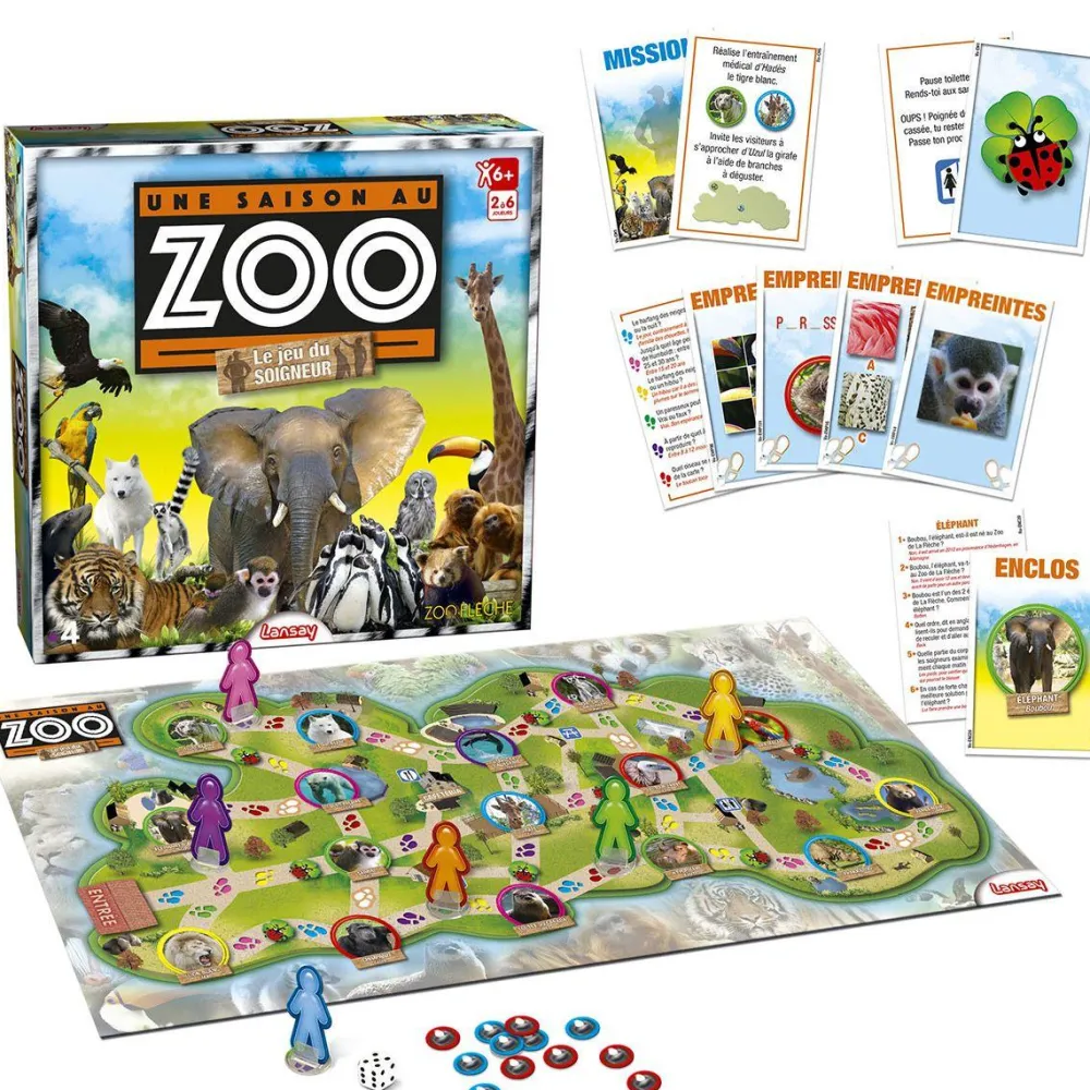 Lansay Une saison au zoo^ Jeux De Stratégie Et De Réflexion