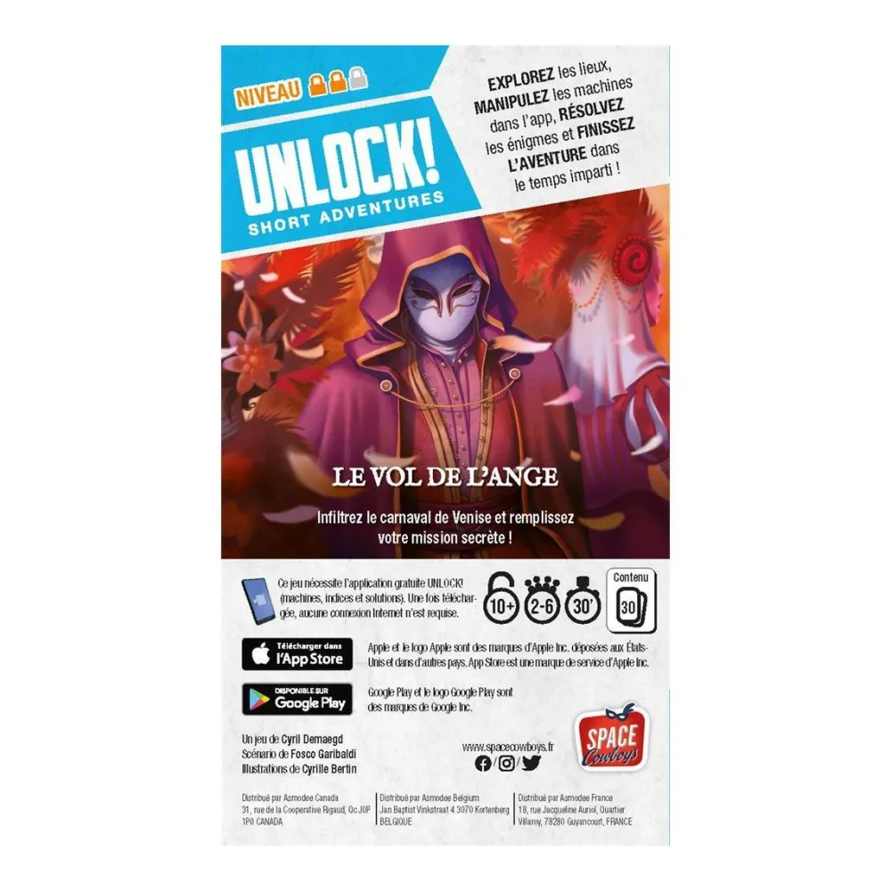 Asmodu00e9e Unlock! Short adventures - Le vol de l'ange^ Jeux De Stratégie Et De Réflexion