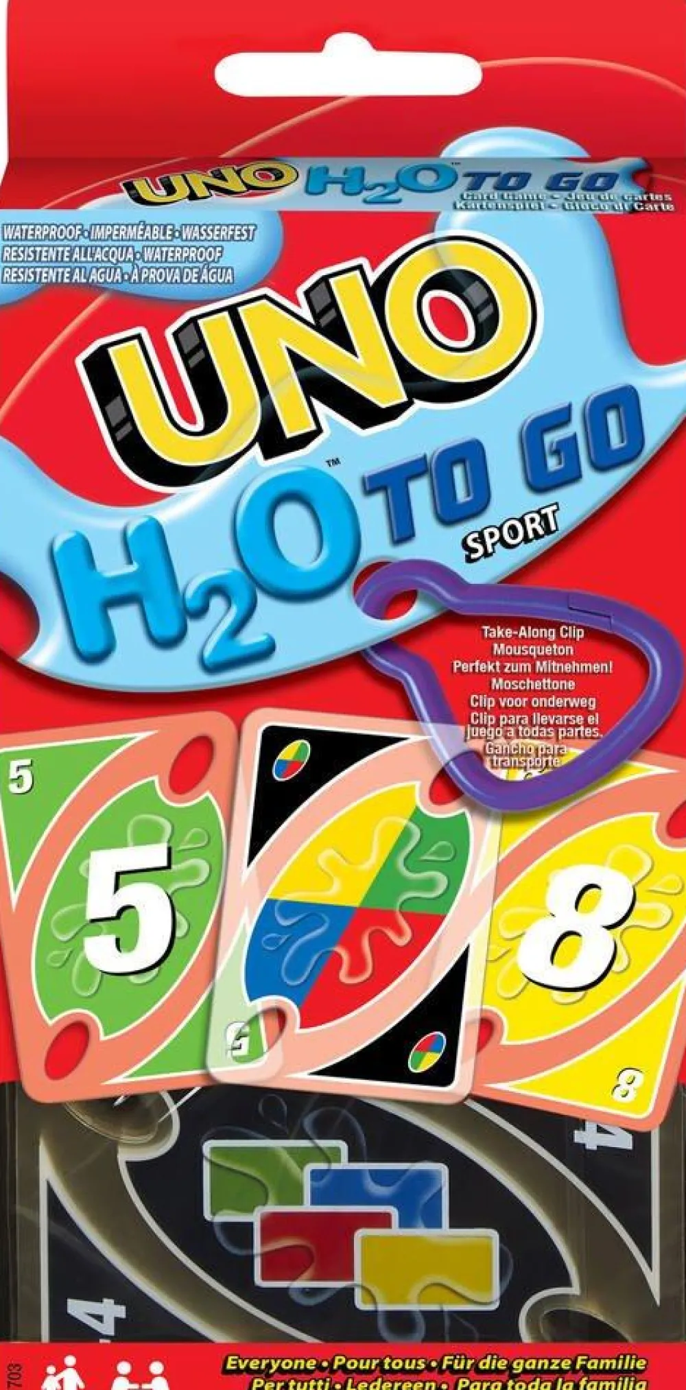 Mattel Games Uno H2o Cartes Imperméables^ Jeux De Voyage