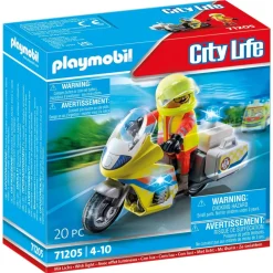 Playmobil Urgentiste en moto City Life 71205^ La Ville, La Police Et Les Secours