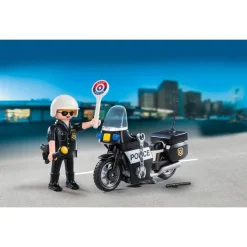 Playmobil Valisette Motard de police City Action 5648^ La Ville, La Police Et Les Secours