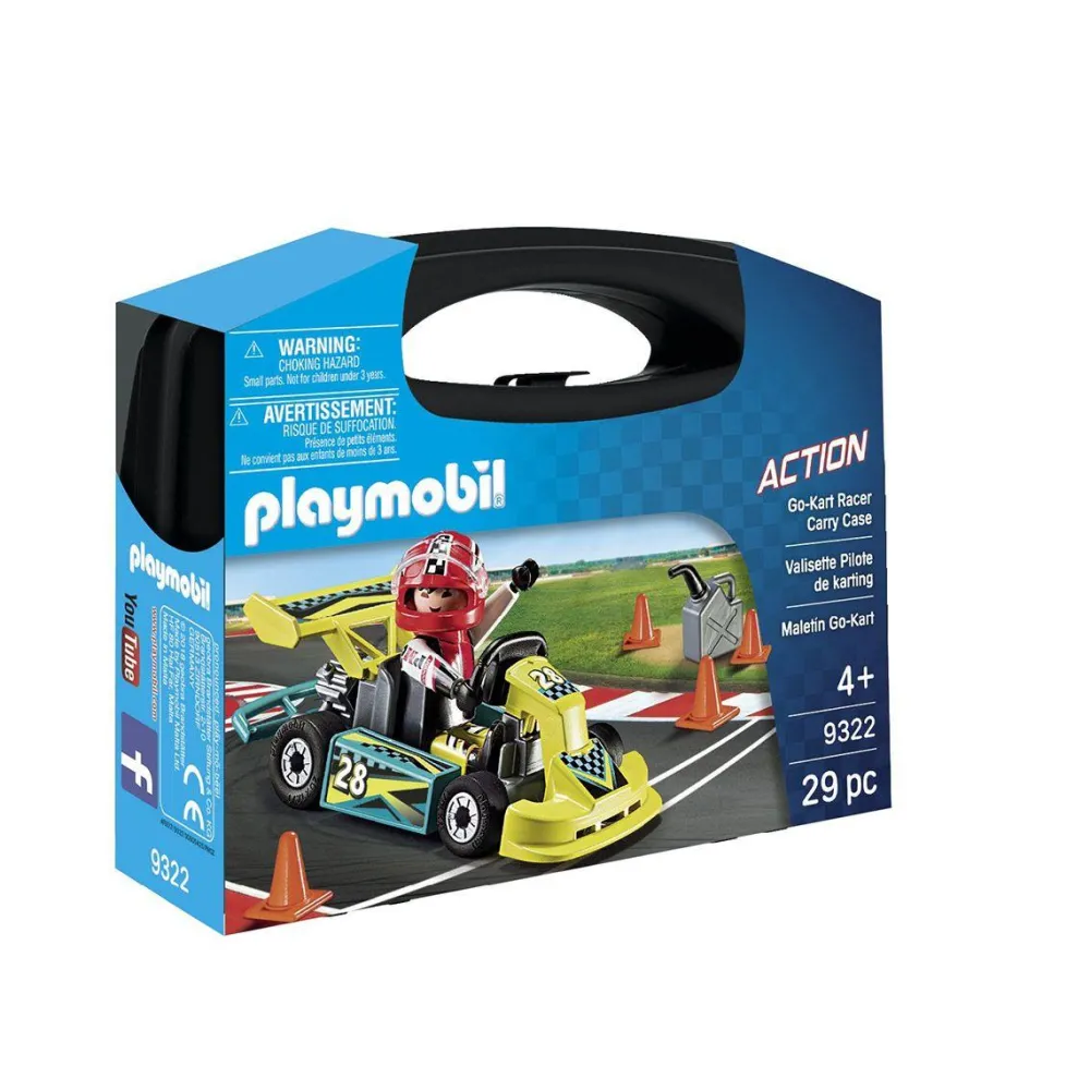 Playmobil Valisette Pilote de karting Action^ Le Sport, Les Loisirs Et Les Vacances
