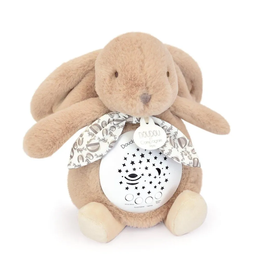 Doudou et Compagnie Veilleuse musicale projection beige sable - Lapin Doudou^ Mobiles Et Veilleuses