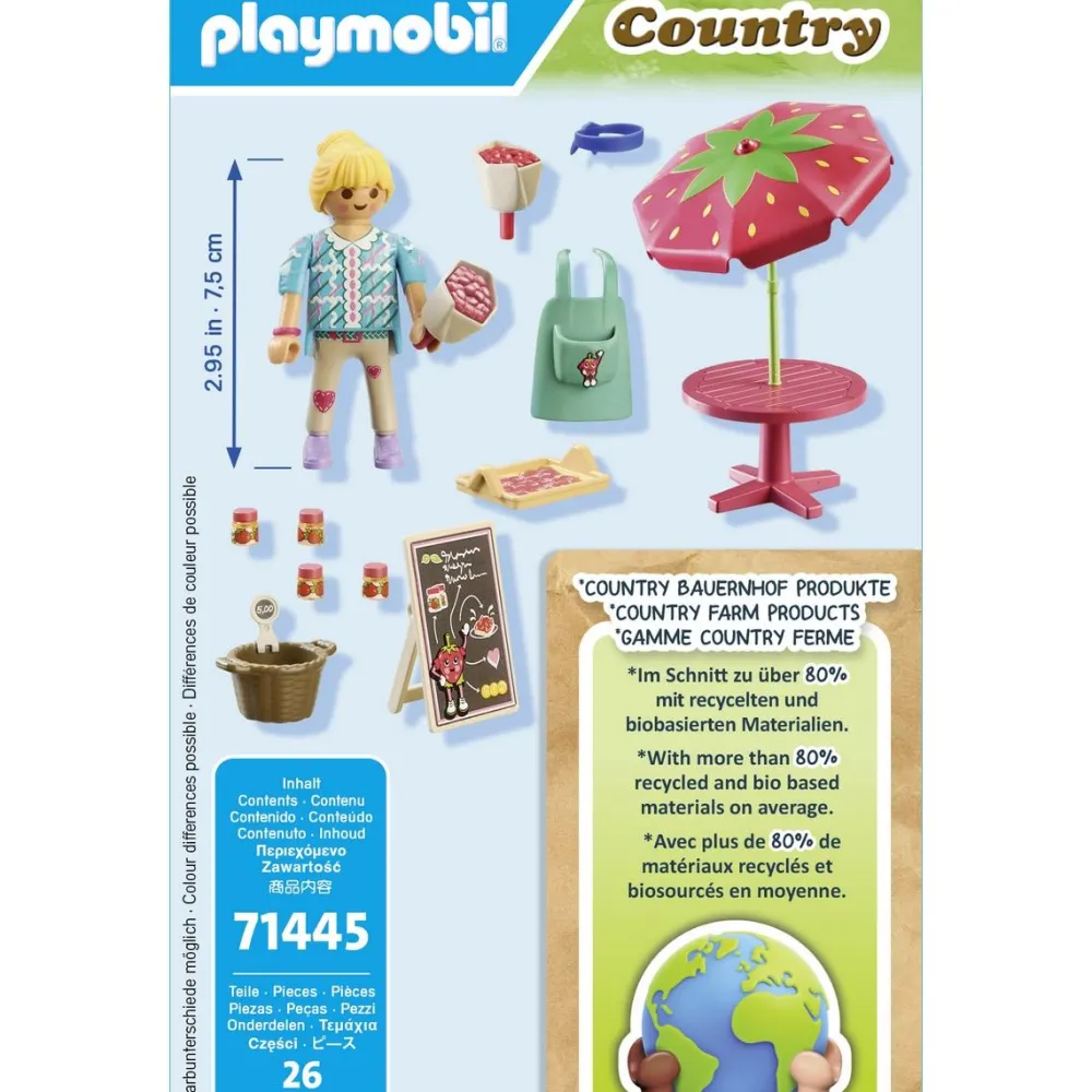 Playmobil Vendeuse de confitures Country 71445^ La Ferme Et L'Univers Agricole