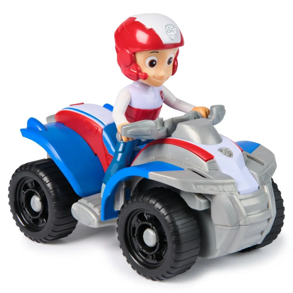 Spin Master Véhicule 15 cm et figurine La Pat Patrouille : Quad de sauvetage Ryder^ Les Héros Et Personnages