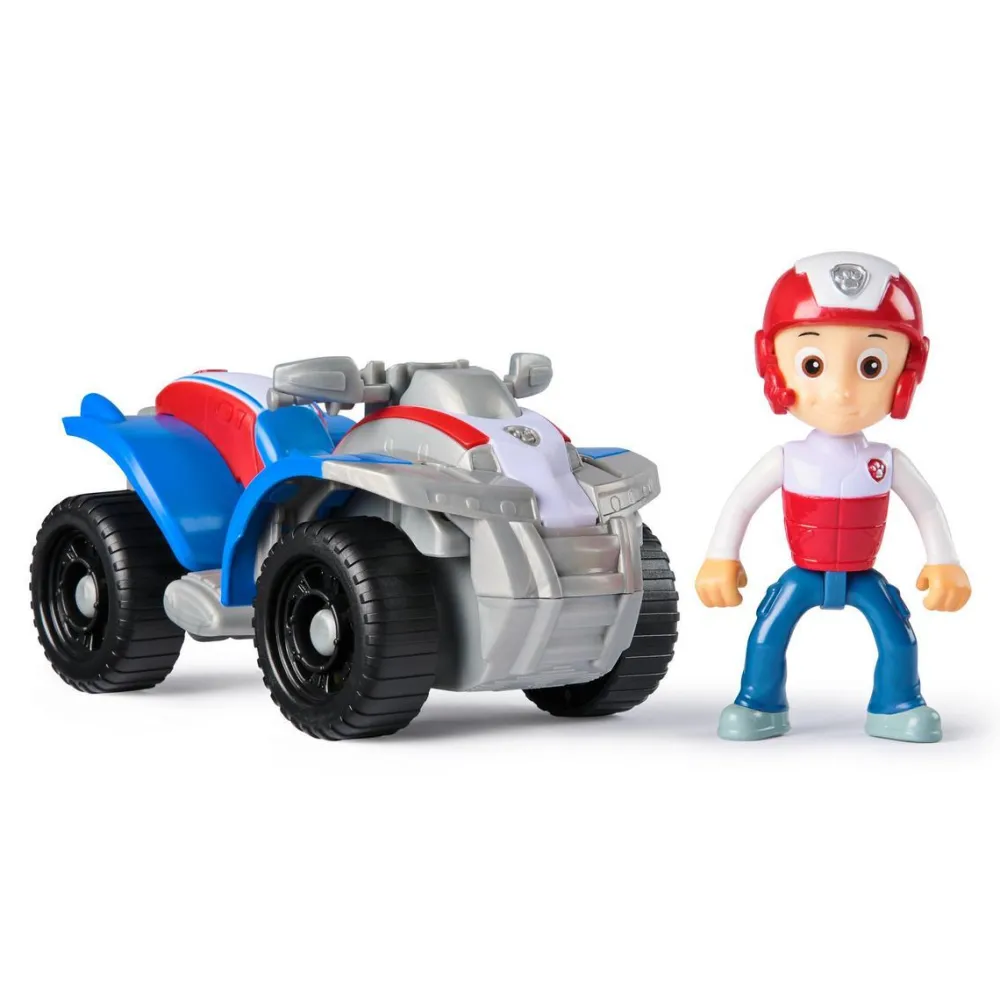Spin Master Véhicule 15 cm et figurine La Pat Patrouille : Quad de sauvetage Ryder^ Les Héros Et Personnages