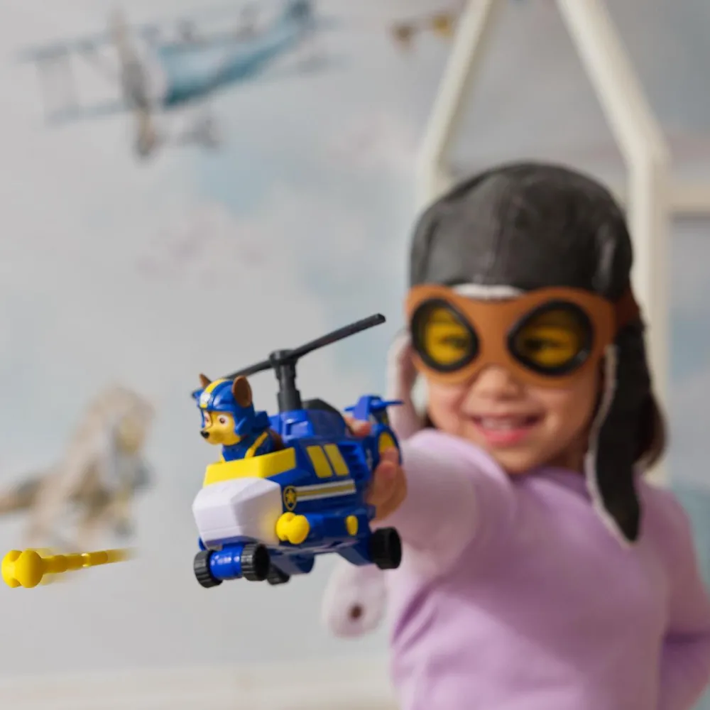 Spin Master Véhicule et figurine Chase - Air Rescue - La Pat Patrouille^ Hélicoptères, Avions Et Vaisseaux Spatiaux