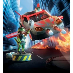 Playmobil Véhicule multifonction de super-héros Heroes 71832^ Les Monstres, Les Robots Et La Science-Fiction