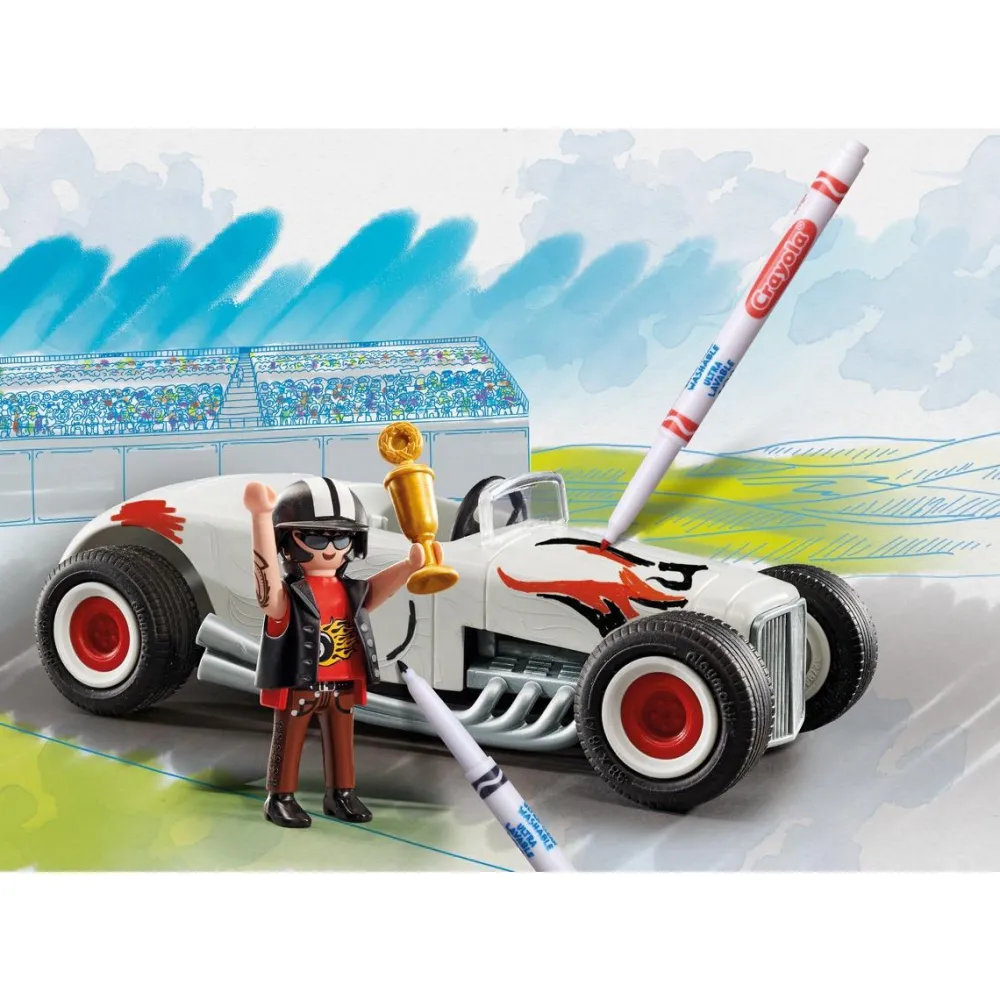 Playmobil Voiture de course Color 71376^ Le Sport, Les Loisirs Et Les Vacances
