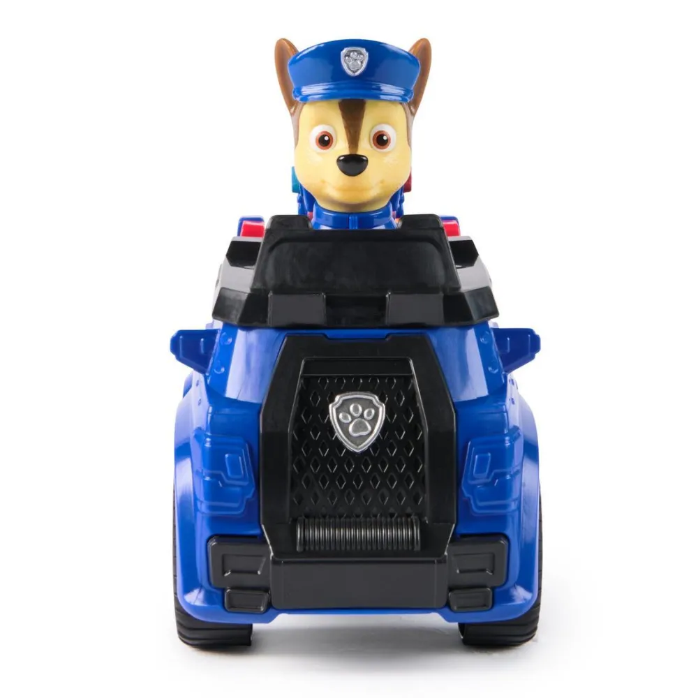 Spin Master Voiture de Patrouille Chase - Véhicule 15 cm et figurine La Pat Patrouille^ Les Héros Et Personnages