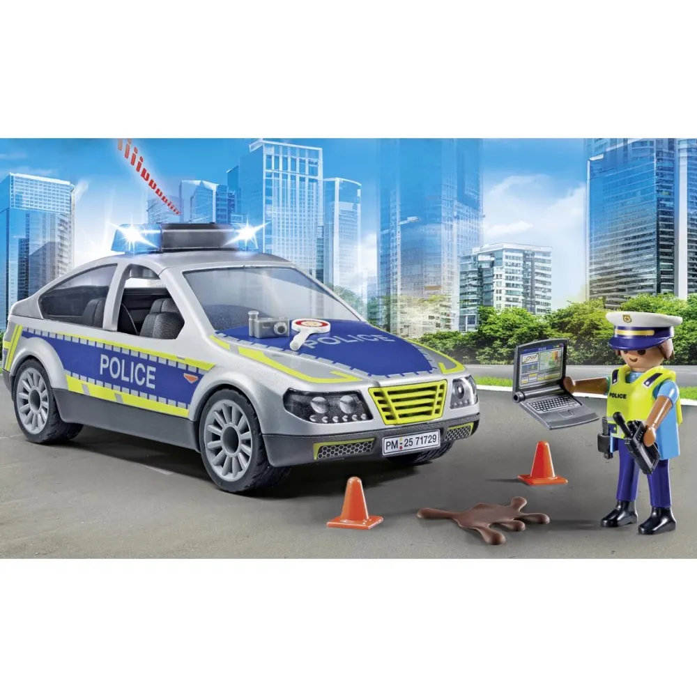 Varta Voiture de police avec sirène et gyrophare PLAYMOBIL ACTION HEROES 71729^ La Ville, La Police Et Les Secours