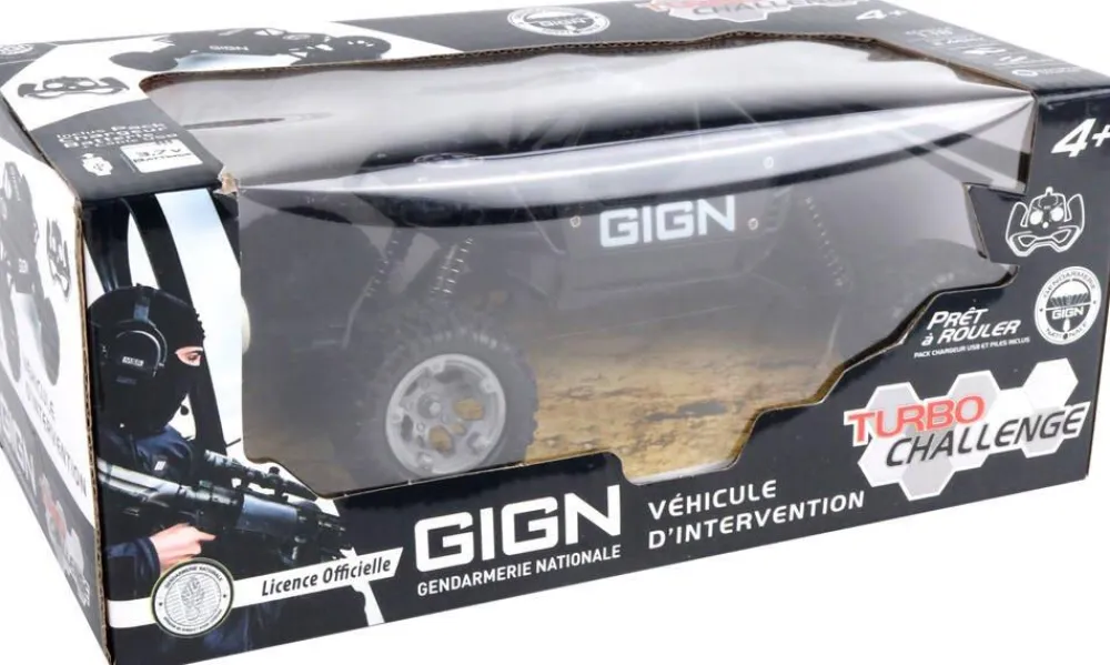 MGM Voiture Radiocommandée Turbo Challenge Intervention GIGN 1/18^ Voitures Radiocommandées