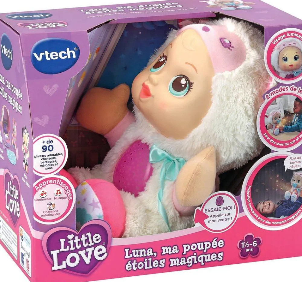 Varta Vtech - Luna, Poupee Etoiles Magiques^ Peluches Musicales Et Lumineuses
