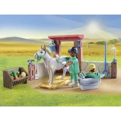 Playmobil Vétérinaire avec animaux à la ferme - Country 71471^ La Ferme Et L'Univers Agricole