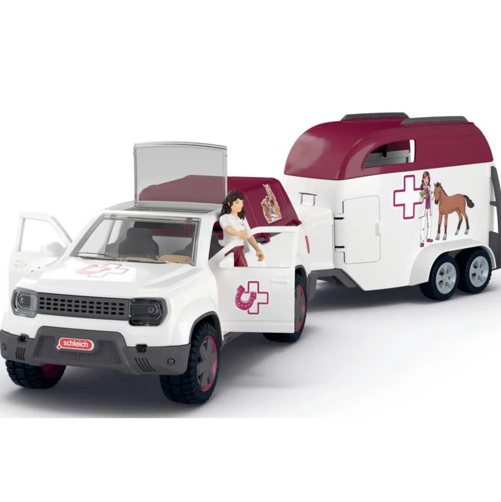 Schleich Vétérinaire mobile avec remorque Horse Club^ La Ferme Et L'Univers Agricole