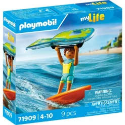 Playmobil Wingsurfer : homme, planche & aile - My Life 71909^ Le Sport, Les Loisirs Et Les Vacances