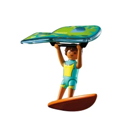 Playmobil Wingsurfer : homme, planche & aile - My Life 71909^ Le Sport, Les Loisirs Et Les Vacances