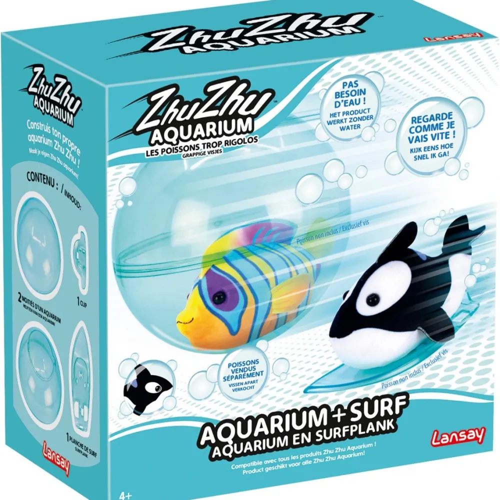Lansay Zhu Zhu Aquarium et planche de surf^ Les Animaux