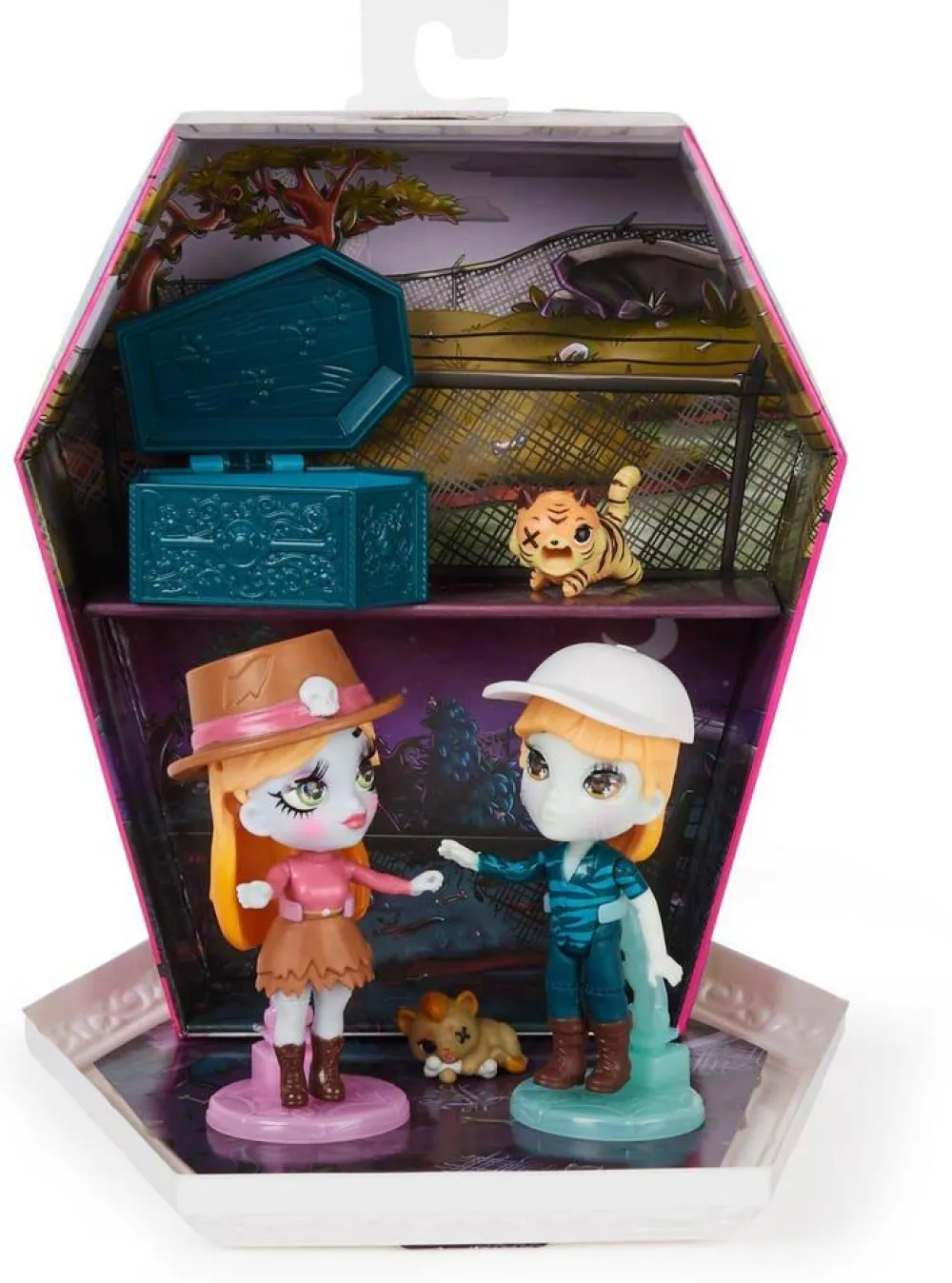 Spin Master Zombaes Wild Vibes - Pack De 2 Wild Vibes Big Cat Un-Rescue^ Les Monstres, Les Robots Et La Science-Fiction